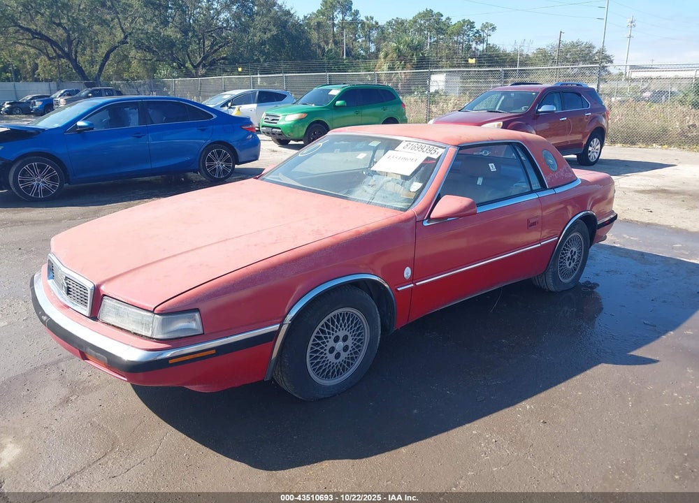 1989 MASERATI CHRYSLER TC BY VIN: ZC2FP1103KB201788