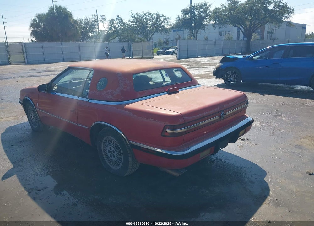 1989 MASERATI CHRYSLER TC BY VIN: ZC2FP1103KB201788