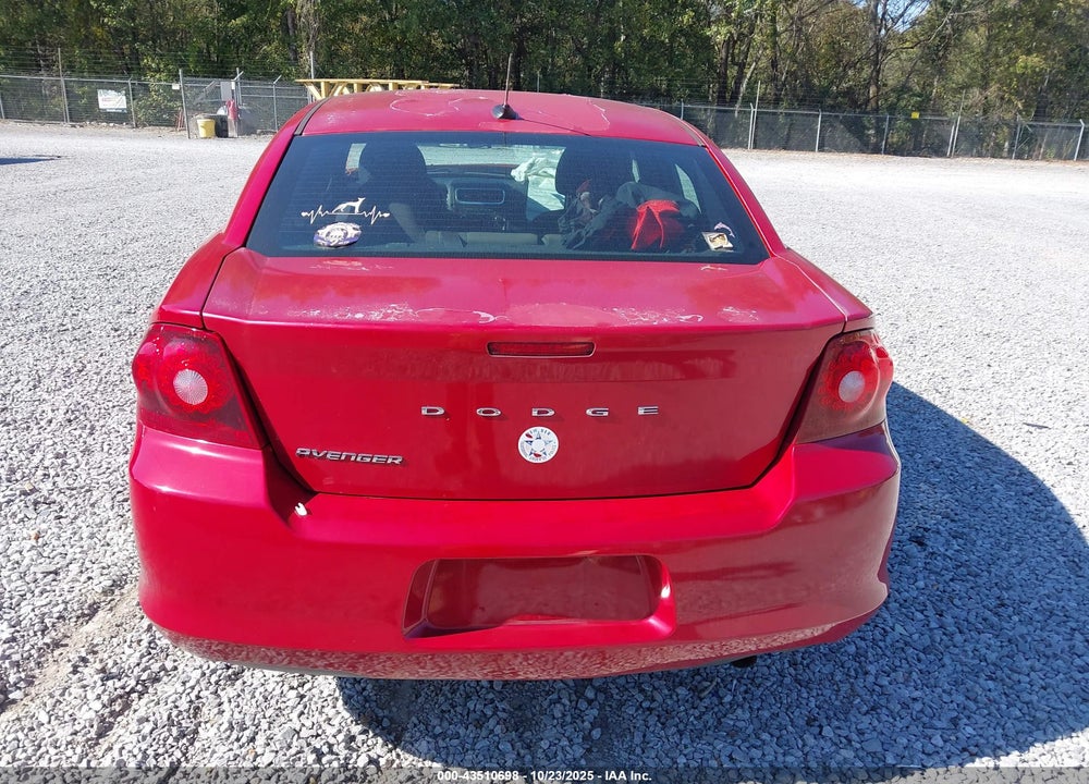 2014 DODGE AVENGER VIN: 1C3CDZAB6EN110250