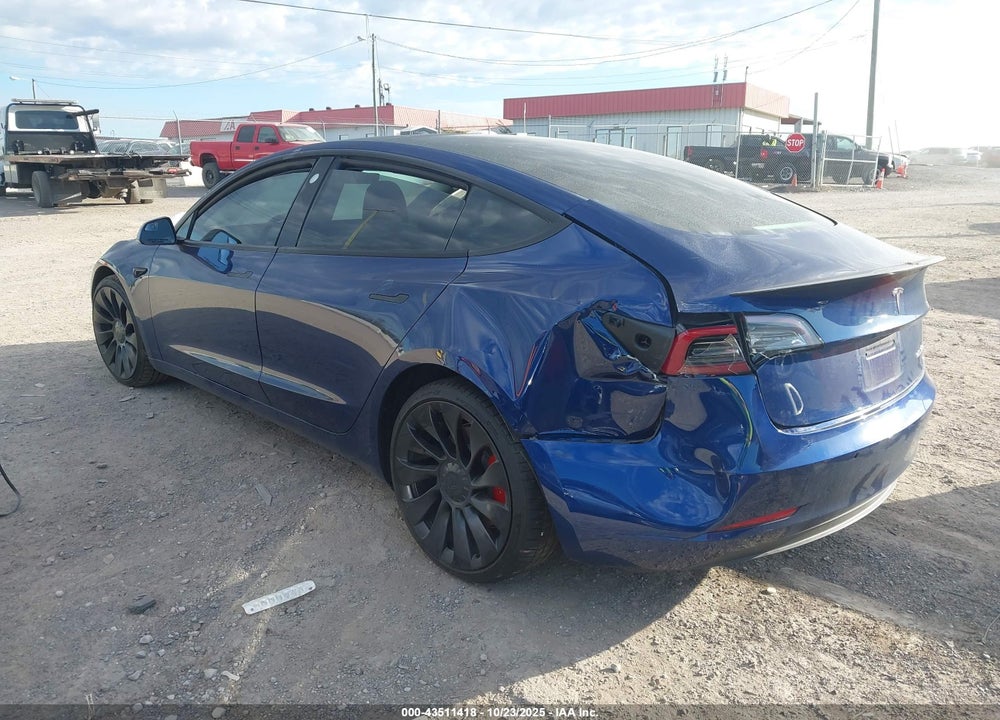 2022 TESLA MODEL 3 PERFORMANCE DUAL MOTOR ALL-WHEEL DRIVE VIN: 5YJ3E1EC4NF275631