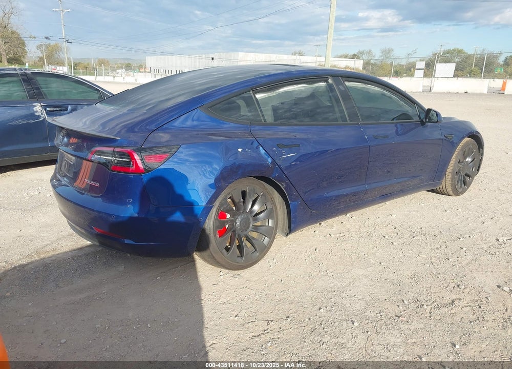 2022 TESLA MODEL 3 PERFORMANCE DUAL MOTOR ALL-WHEEL DRIVE VIN: 5YJ3E1EC4NF275631