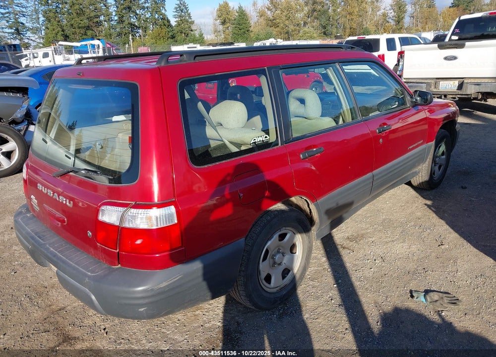 2001 SUBARU FORESTER VIN: JF1SF63551H763318