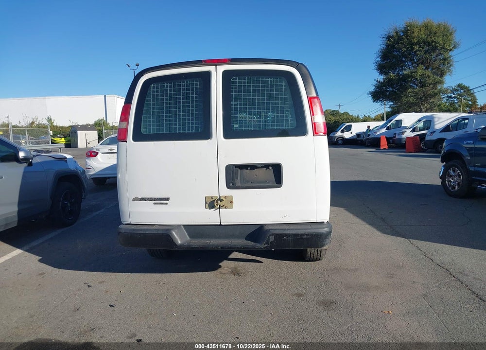 2016 CHEVROLET EXPRESS 2500 WORK VAN VIN: 1GCWGBFF7G1171555
