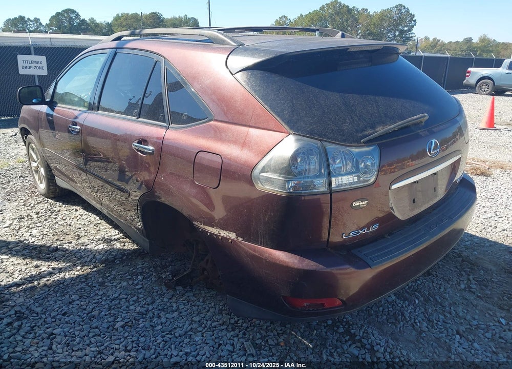 2008 LEXUS RX 350 VIN: JTJHK31U182034431