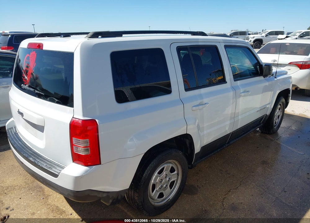 2016 JEEP PATRIOT VIN: 1C4NJPBB0GD576748