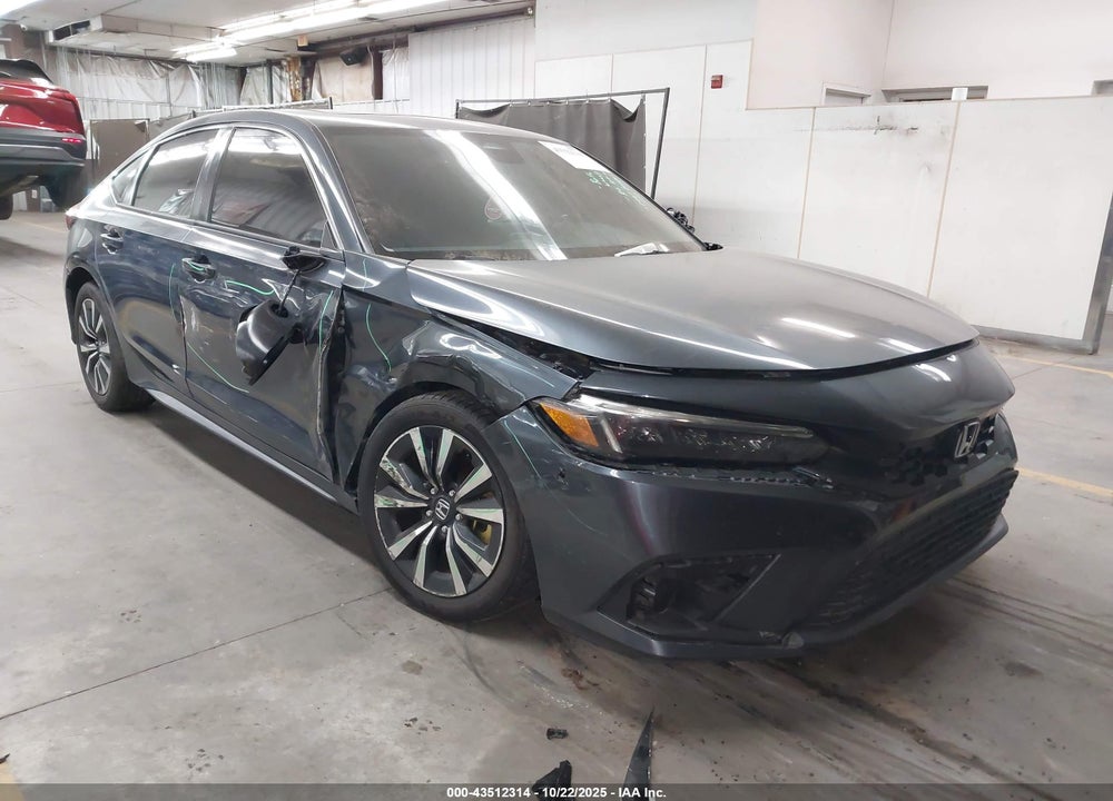 2022 HONDA CIVIC EX-L VIN: 19XFL1H73NE014322