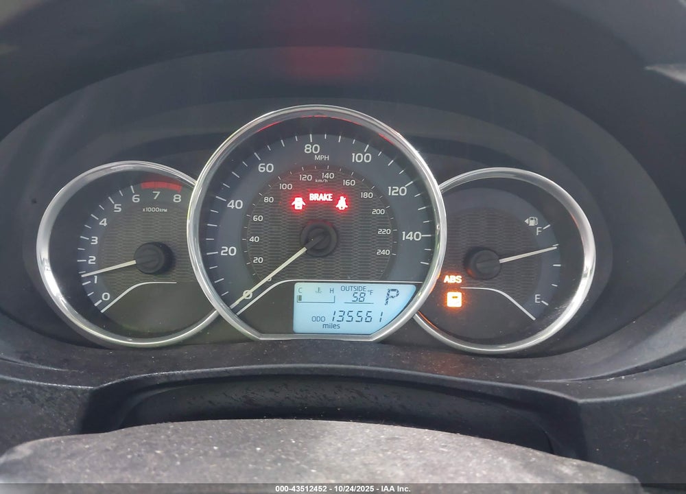 2014 TOYOTA COROLLA LE VIN: 5YFBURHEXEP081104