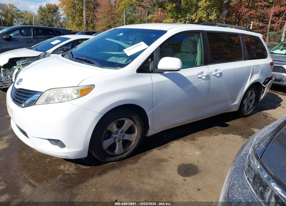 2012 TOYOTA SIENNA LE V6 8 PASSENGER VIN: 5TDKK3DC6CS177453