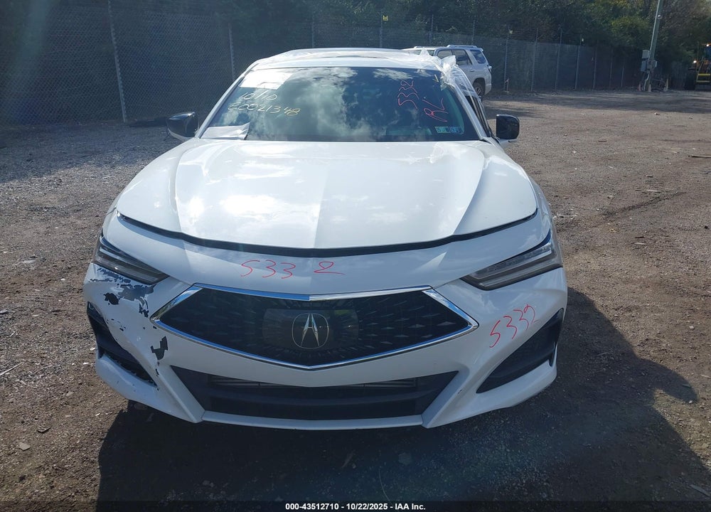 2021 ACURA TLX TECHNOLOGY PACKAGE VIN: 19UUB6F48MA004842