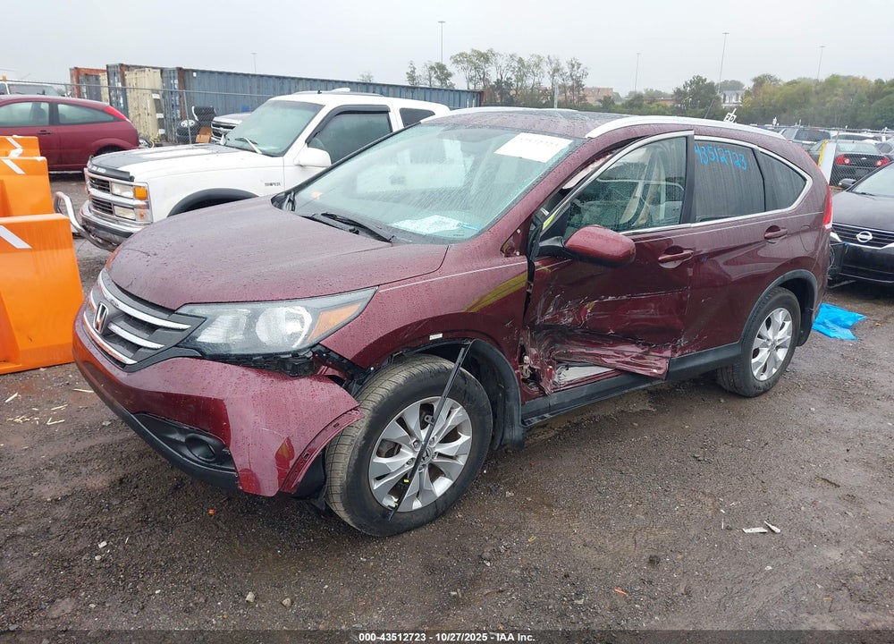 2014 HONDA CR-V EX-L VIN: 5J6RM3H76EL012796