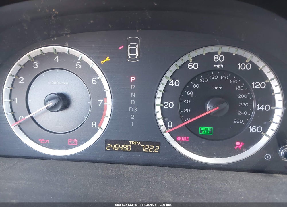 2008 HONDA ACCORD VIN: 1HGCP26318A151216