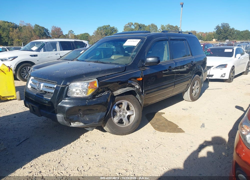 2007 HONDA PILOT EX-L VIN: 5FNYF28637B030255