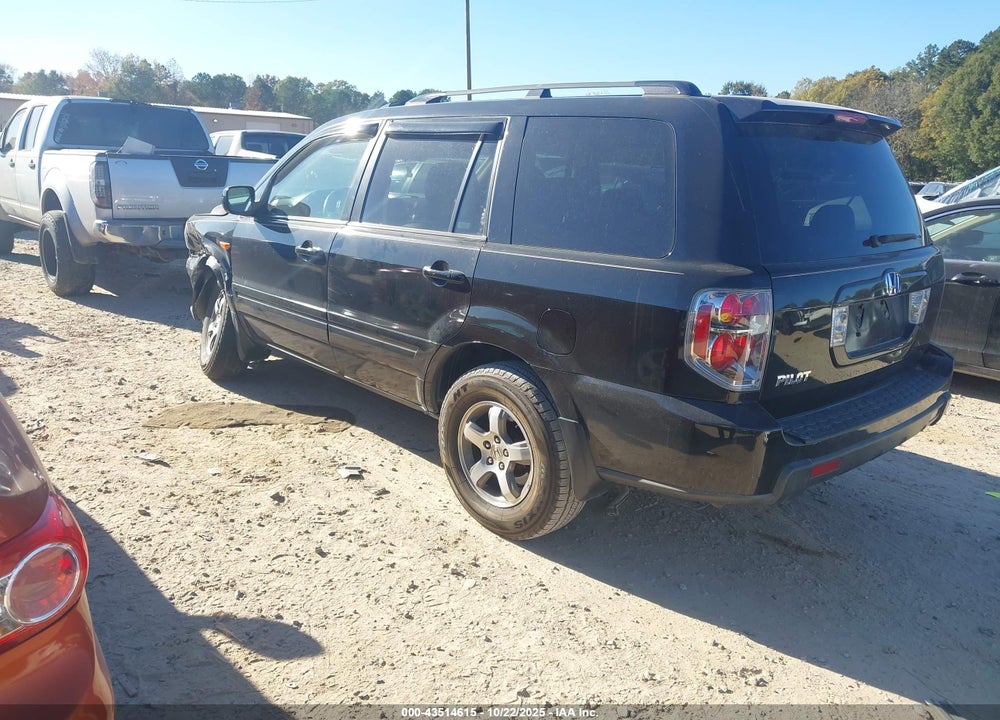 2007 HONDA PILOT EX-L VIN: 5FNYF28637B030255