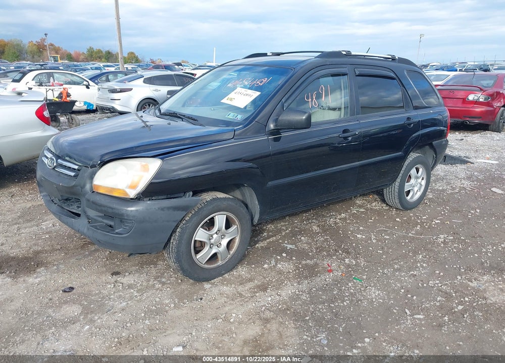 2008 KIA SPORTAGE VIN: KNDJF724287501602