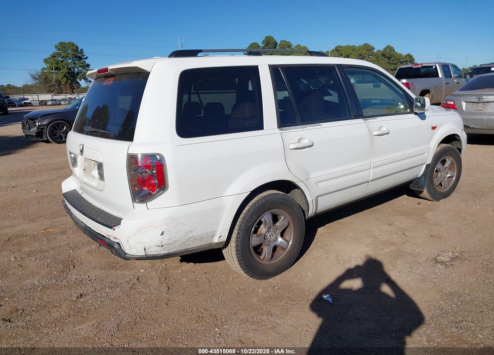 2008 HONDA PILOT EX-L VIN: 5FNYF28718B027414