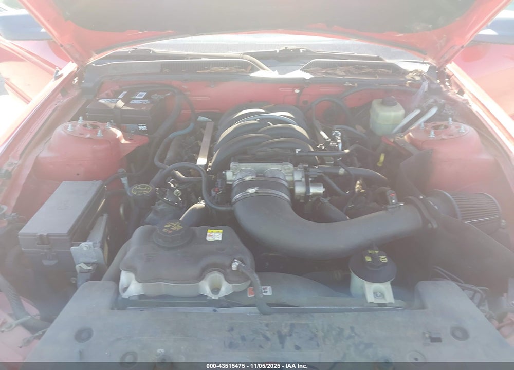 2005 FORD MUSTANG GT VIN: 1ZVFT85H455166348