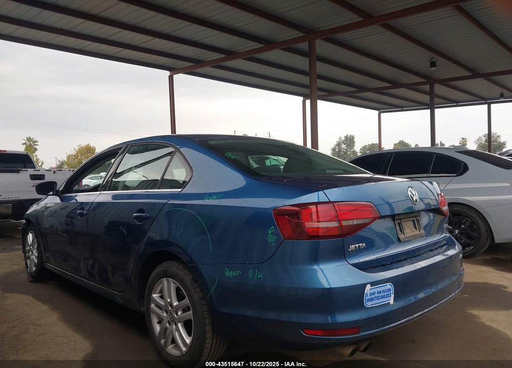 2017 VOLKSWAGEN JETTA VIN: 3VW2B7AJ8HM281814