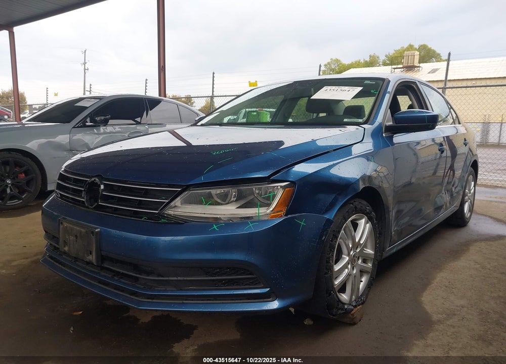 2017 VOLKSWAGEN JETTA VIN: 3VW2B7AJ8HM281814
