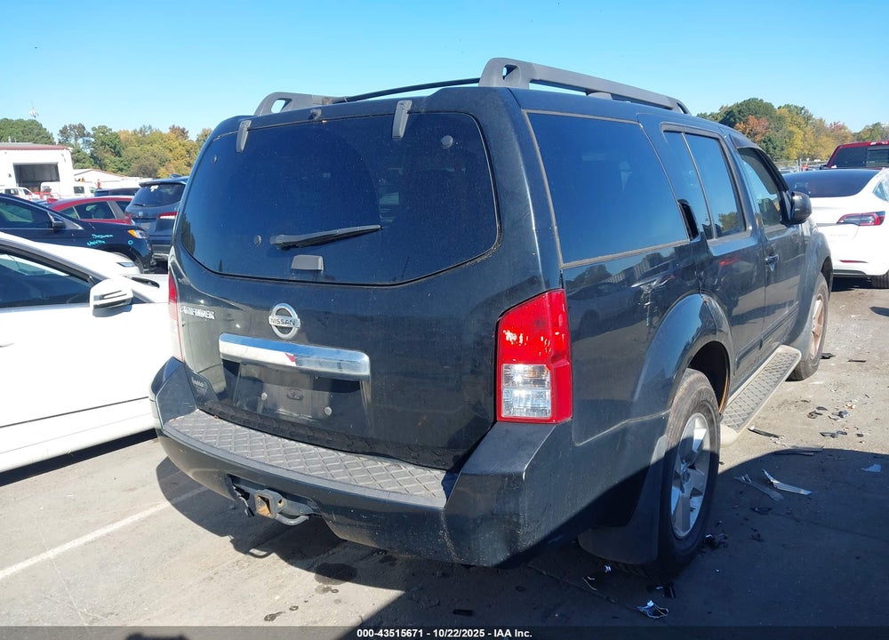 2012 NISSAN PATHFINDER SV VIN: 5N1AR1NB2CC617036