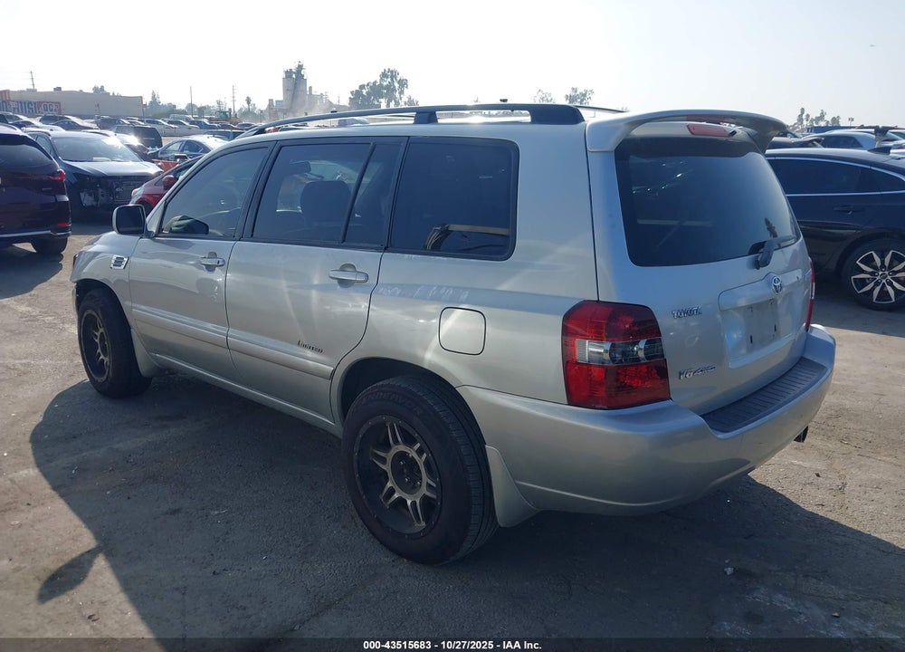 2007 TOYOTA HIGHLANDER LIMITED V6 VIN: JTEEP21A570201998
