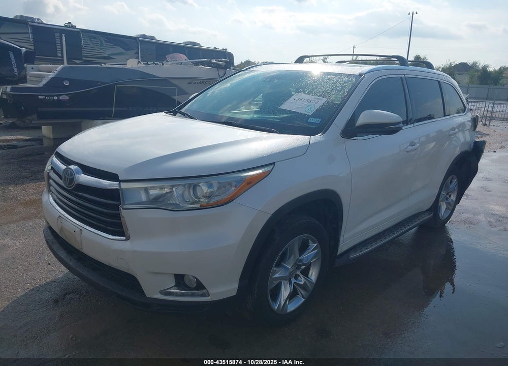 2015 TOYOTA HIGHLANDER LIMITED PLATINUM V6 VIN: 5TDYKRFH7FS111360