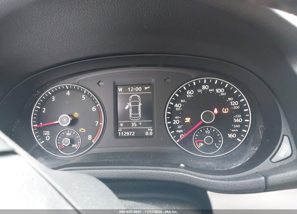 2013 VOLKSWAGEN PASSAT 2.5L SE VIN: 1VWBP7A35DC074845