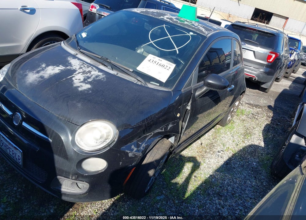 2013 FIAT 500 SPORT VIN: 3C3CFFBR7DT512541