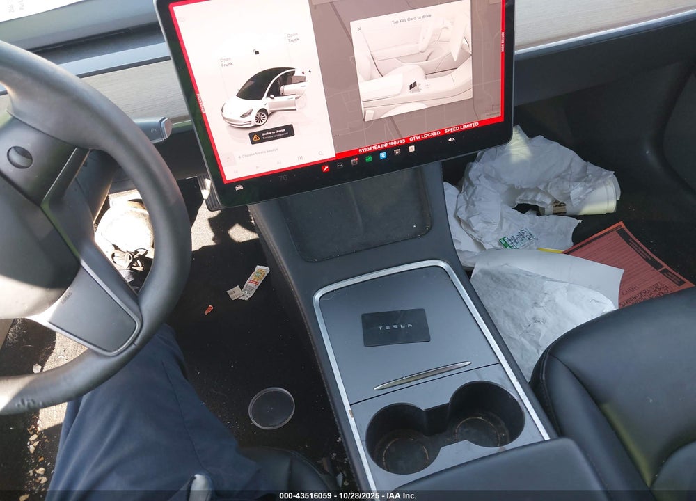 2022 TESLA MODEL 3 REAR-WHEEL DRIVE VIN: 5YJ3E1EA1NF190793
