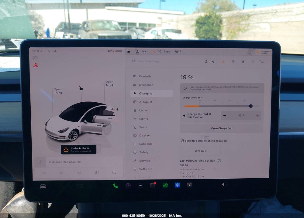 2022 TESLA MODEL 3 REAR-WHEEL DRIVE VIN: 5YJ3E1EA1NF190793