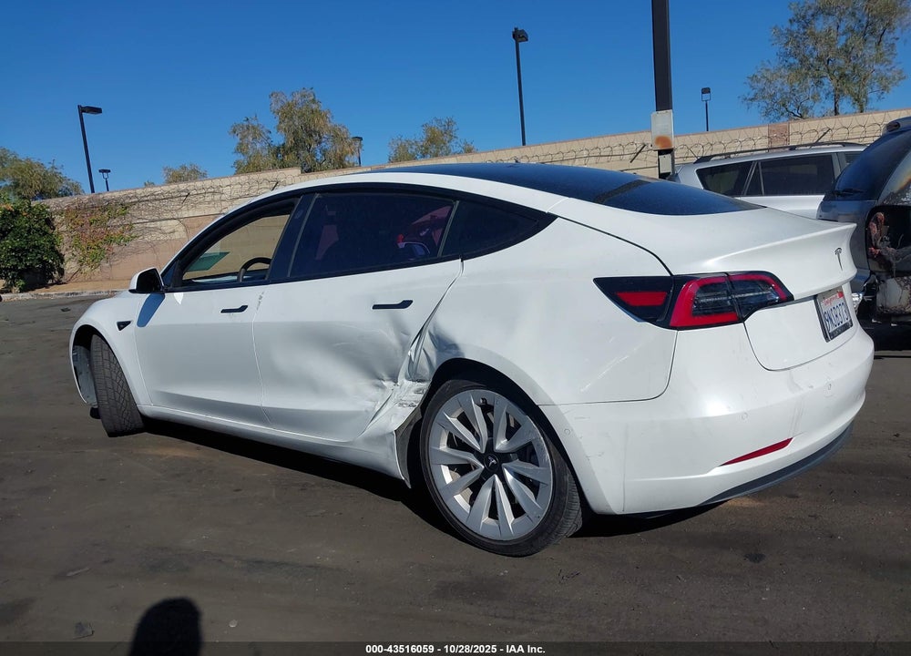 2022 TESLA MODEL 3 REAR-WHEEL DRIVE VIN: 5YJ3E1EA1NF190793
