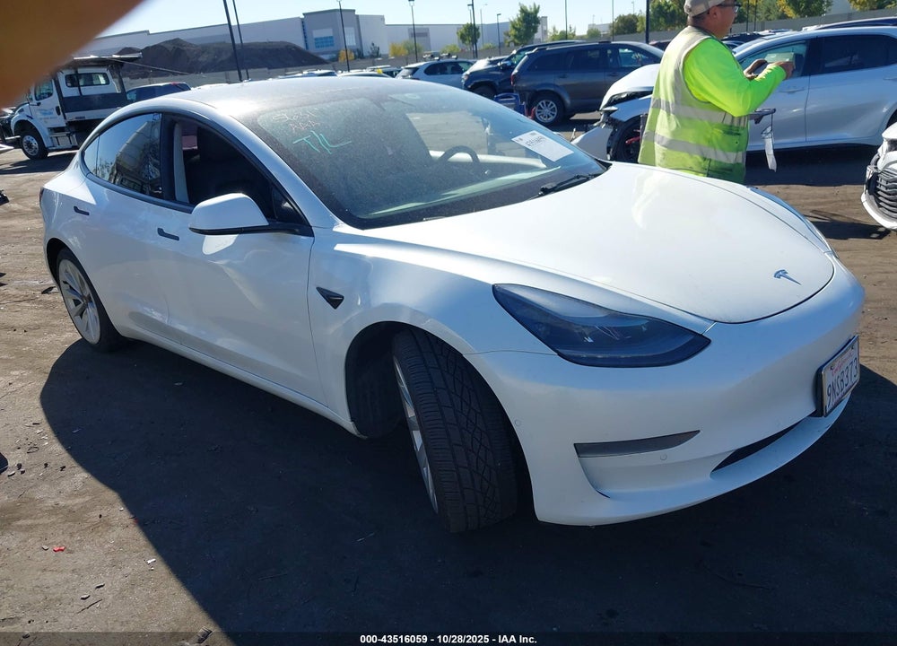 2022 TESLA MODEL 3 REAR-WHEEL DRIVE VIN: 5YJ3E1EA1NF190793