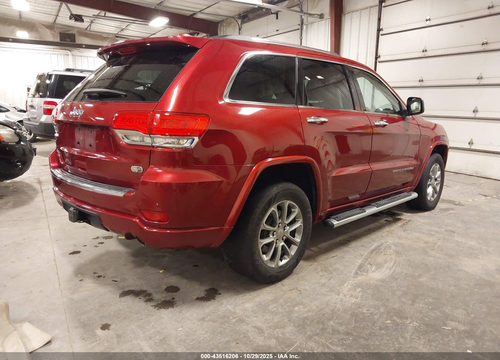 2014 JEEP GRAND CHEROKEE OVERLAND VIN: 1C4RJFCM8EC444092