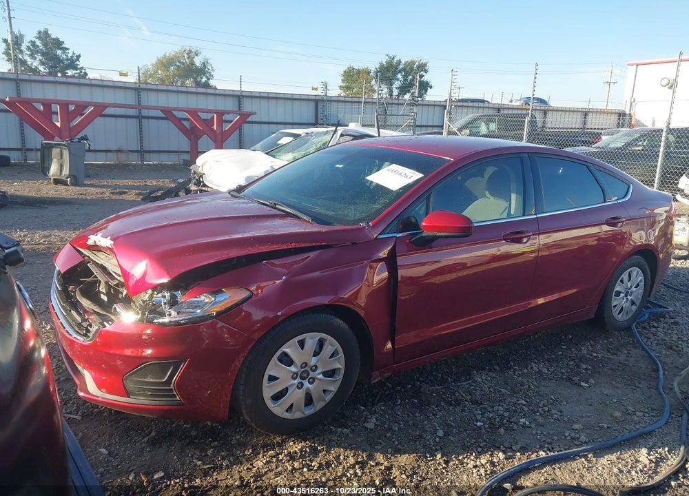 2019 FORD FUSION S VIN: 3FA6P0G75KR198737