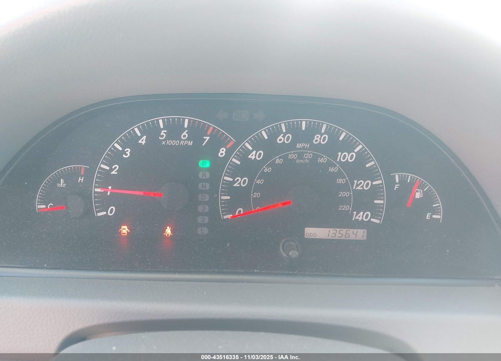 2005 TOYOTA CAMRY XLE VIN: 4T1BE32K65U968934