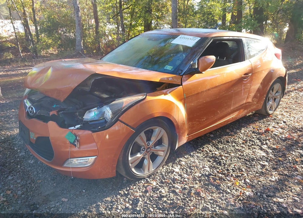 2012 HYUNDAI VELOSTER BASE W/BLACK VIN: KMHTC6AD4CU034489