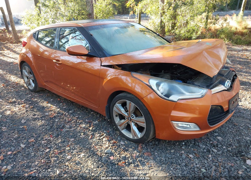 2012 HYUNDAI VELOSTER BASE W/BLACK VIN: KMHTC6AD4CU034489