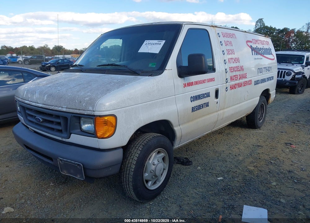 2007 FORD E-150 COMMERCIAL/RECREATIONAL VIN: 1FTNE14W17DA95912