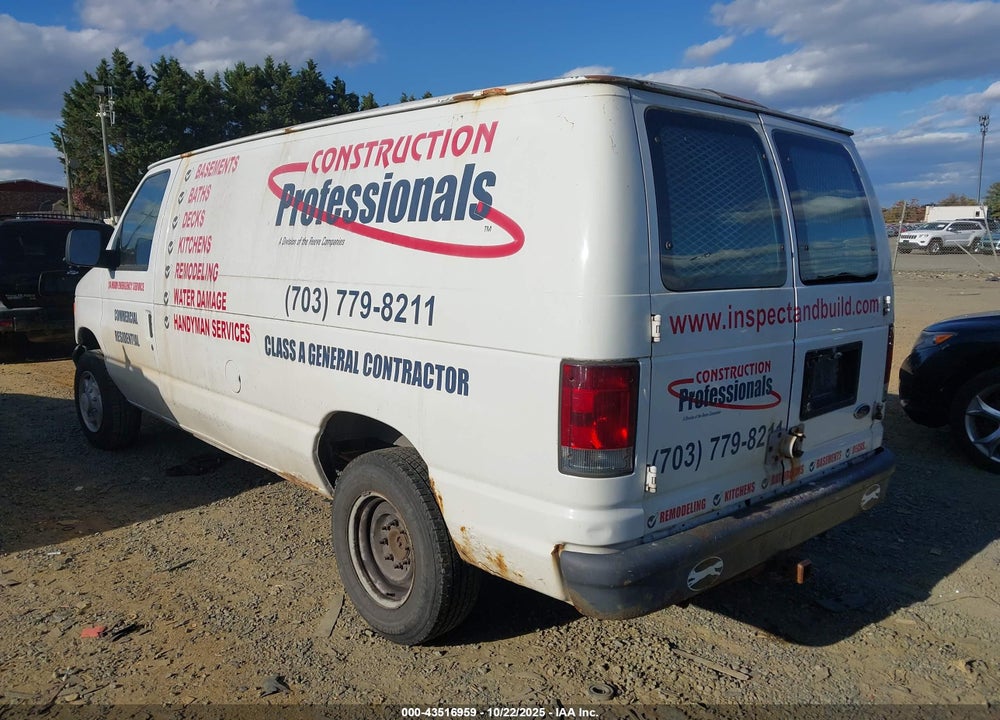 2007 FORD E-150 COMMERCIAL/RECREATIONAL VIN: 1FTNE14W17DA95912