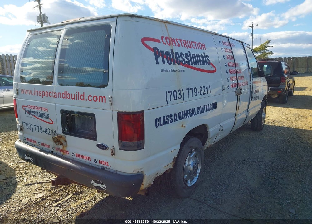 2007 FORD E-150 COMMERCIAL/RECREATIONAL VIN: 1FTNE14W17DA95912
