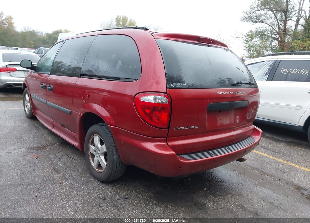 2007 DODGE GRAND CARAVAN SE VIN: 1D4GP24R47B165839