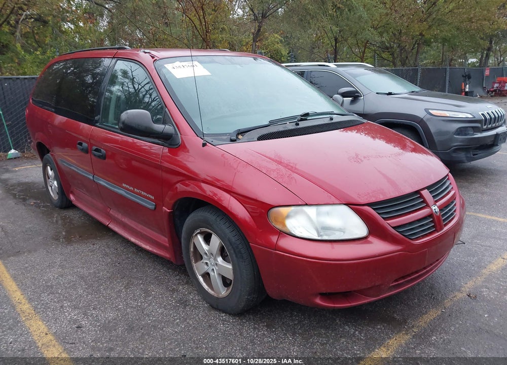 2007 DODGE GRAND CARAVAN SE VIN: 1D4GP24R47B165839