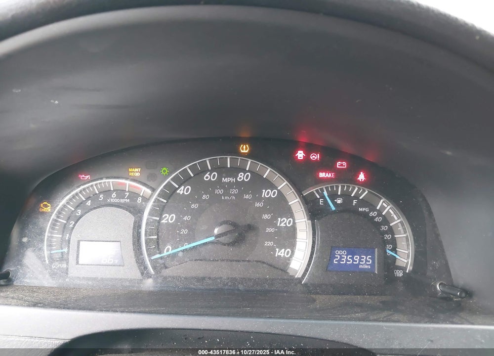 2012 TOYOTA CAMRY SE VIN: 4T1BF1FK5CU024891