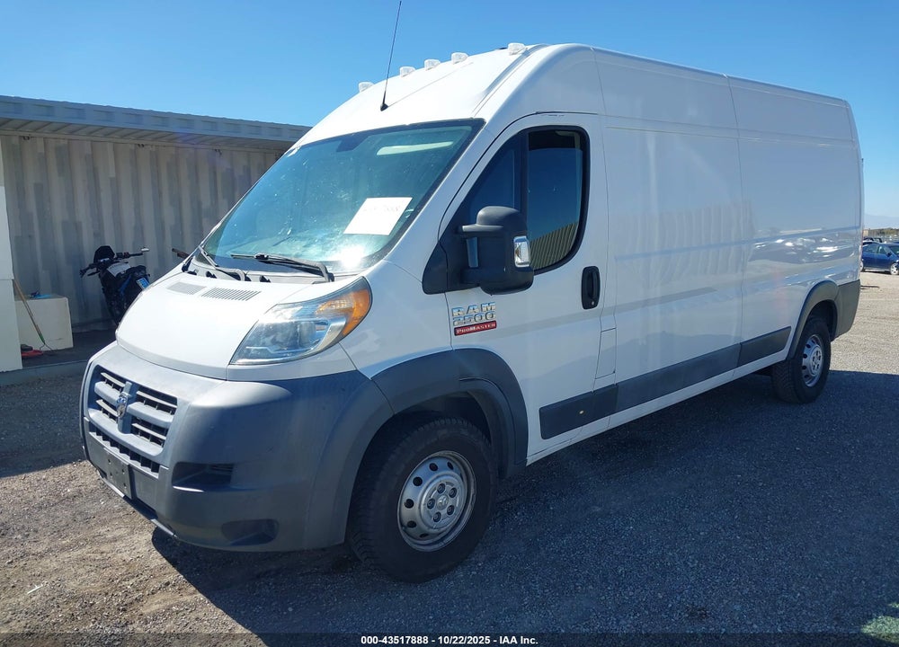 2018 RAM PROMASTER 2500 HIGH ROOF 159 WB VIN: 3C6TRVDG3JE124366