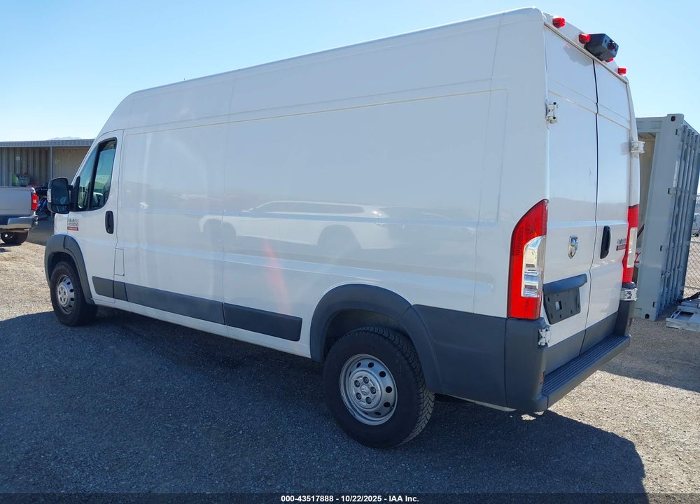 2018 RAM PROMASTER 2500 HIGH ROOF 159 WB VIN: 3C6TRVDG3JE124366
