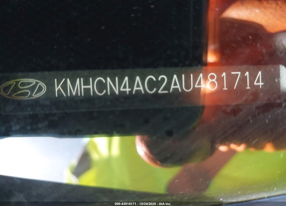 2010 HYUNDAI ACCENT VIN: KMHCN4AC2AU481714