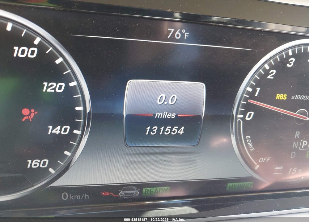 2016 MERCEDES-BENZ S 550 PLUG-IN HYBRID VIN: WDDUG6DB4GA254056