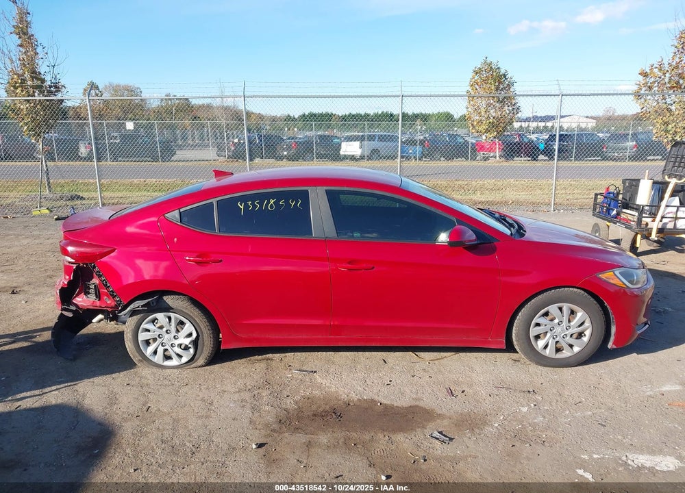 2017 HYUNDAI ELANTRA SE VIN: KMHD74LF9HU424653