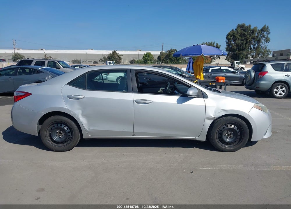 2015 TOYOTA COROLLA LE VIN: 5YFBURHEXFP285807