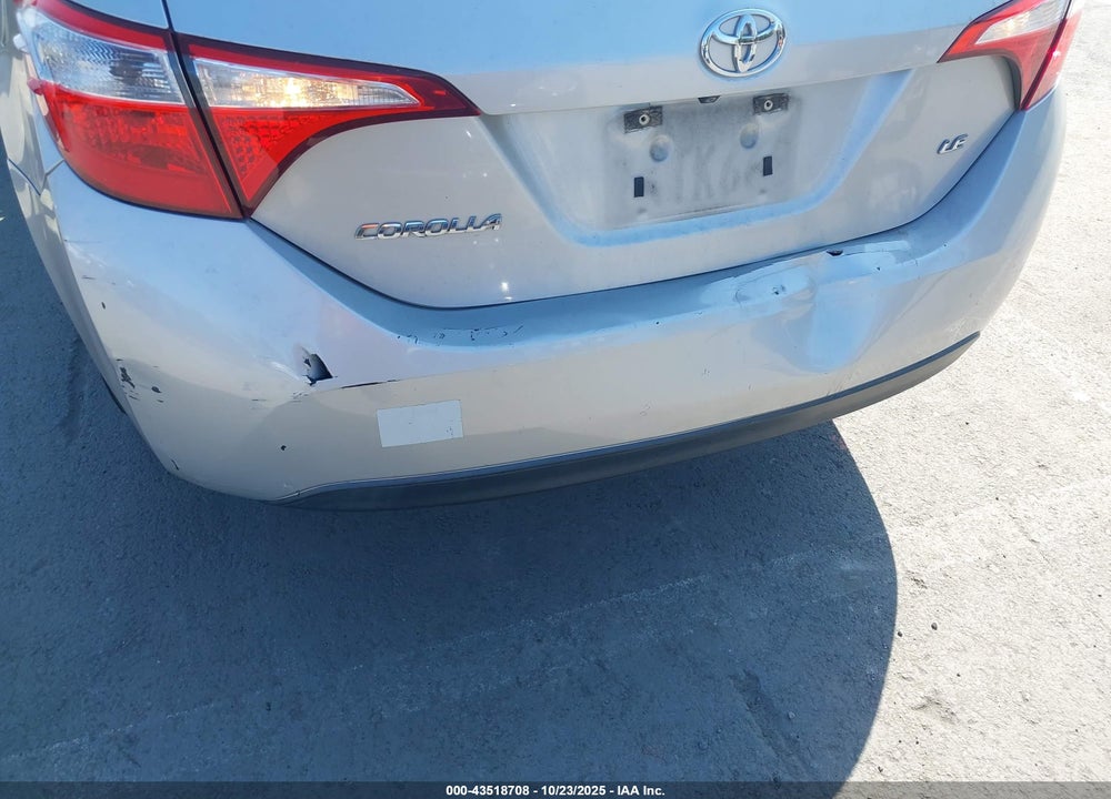 2015 TOYOTA COROLLA LE VIN: 5YFBURHEXFP285807