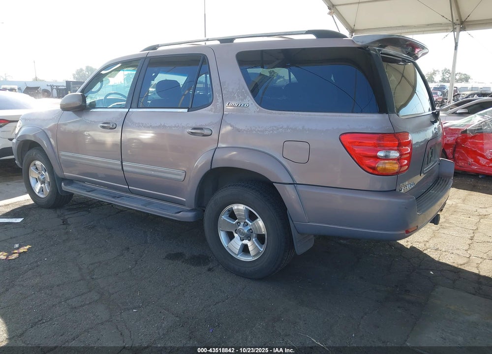 2002 TOYOTA SEQUOIA LIMITED V8 VIN: 5TDZT38A72S081012